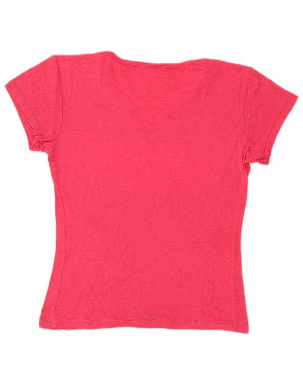 Top tricou Champion pentru femei UK 18 XL roz Colorblock