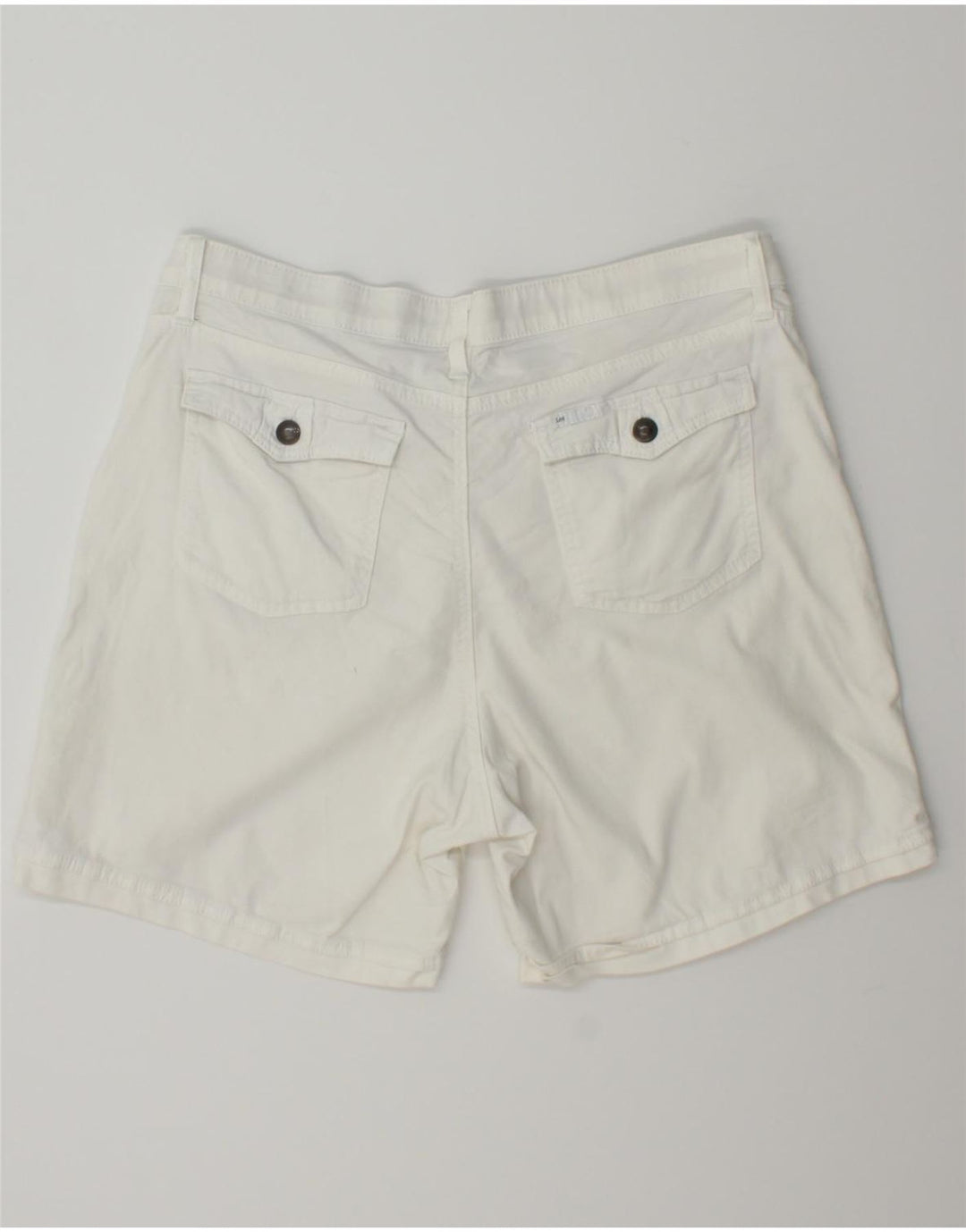 LEE Womens Casual Shorts W34 Large  White Vintage Lee and Second-Hand Lee from Messina Hembry 