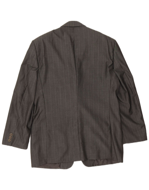 Valentino Veste Blazer 3 Boutons Homme IT 50 Large Gris Laine Vierge