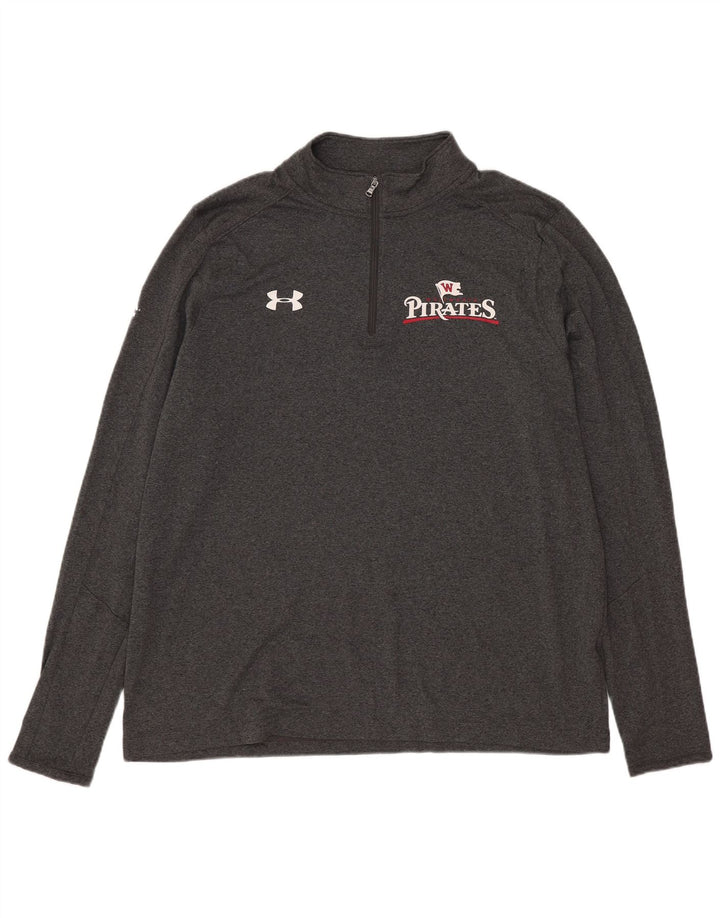 Under Armour Mens Pirates Graphic Pullover Tracksuit Top Large Grey