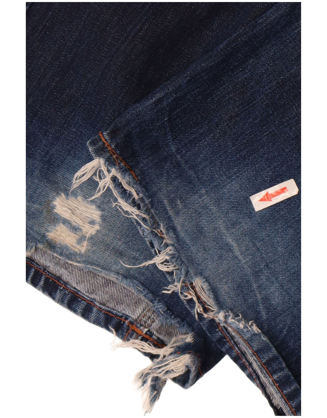 Tommy Hilfiger Mens Distressed Straight Jeans W31 L36 Blue