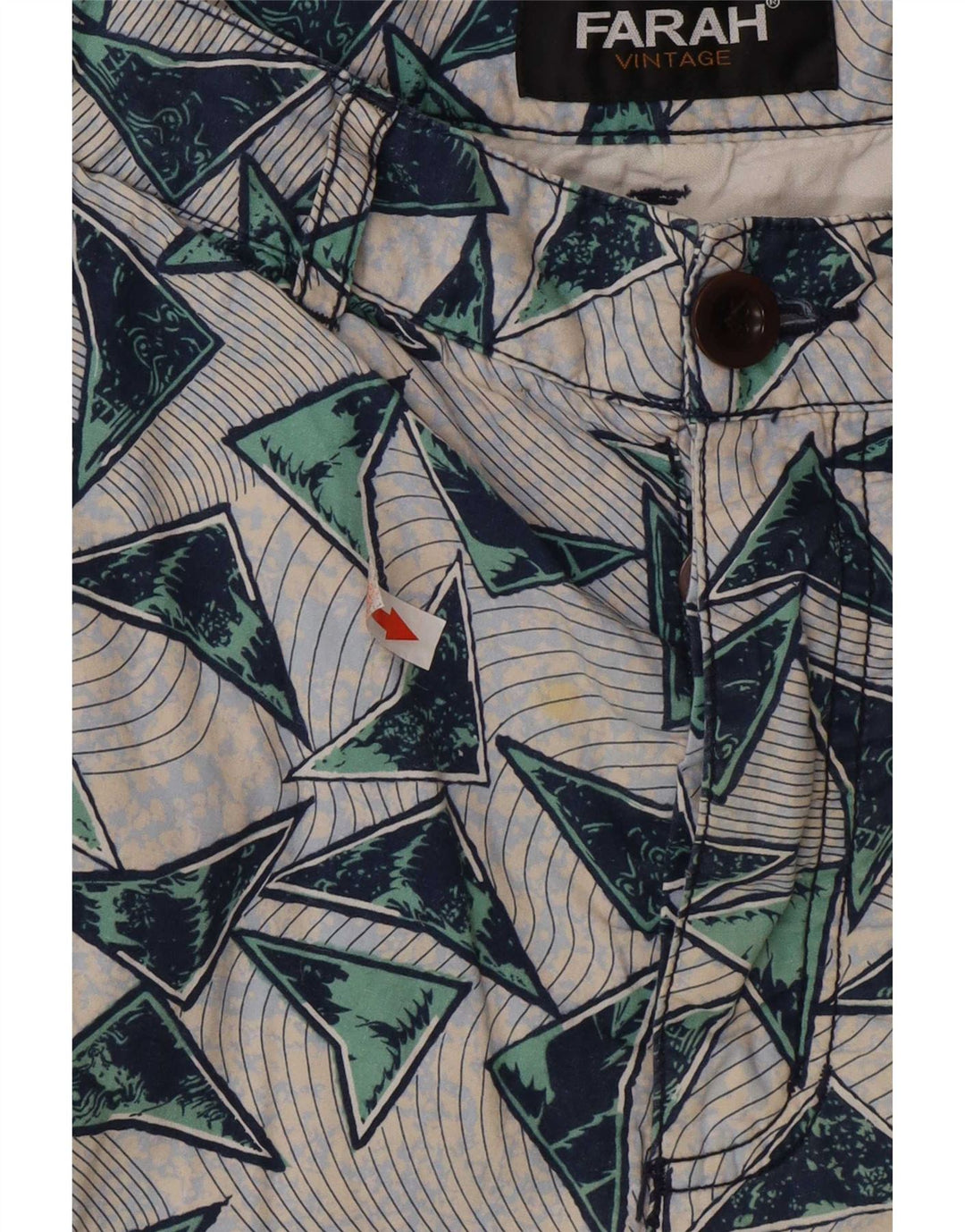 Farah Short Chino Homme W32 Medium Multicolore Géométrique Coton