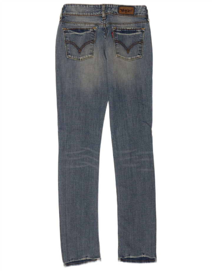 Levi's Womens 571 Slim Jeans W28 L34 Blue Cotton