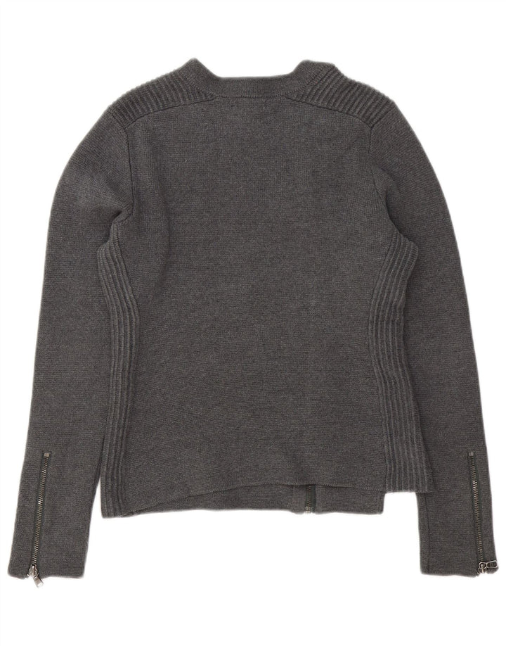 Gap Cardigan Femme Pull UK 14 Gris Moyen