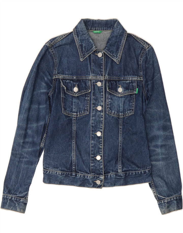 BENETTON Womens Denim Jacket UK 6 XS Blue Cotton Vintage Benetton and Second-Hand Benetton from Messina Hembry 