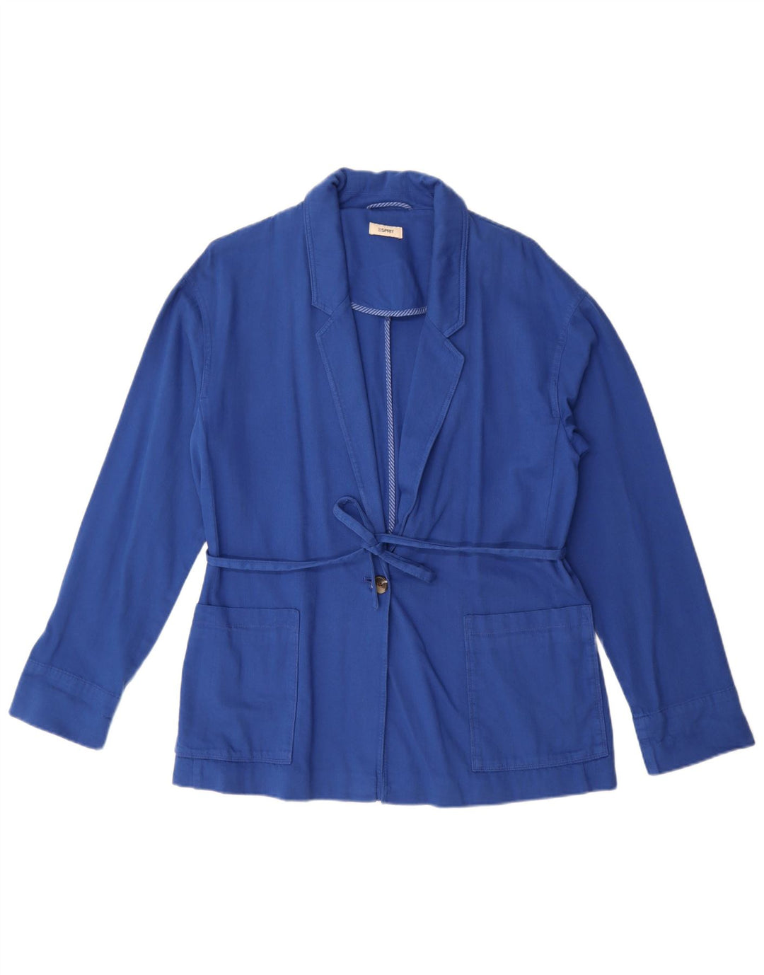 Esprit Damen-Blazer mit 1 Knopf, übergroß, Gr. 8, Blau