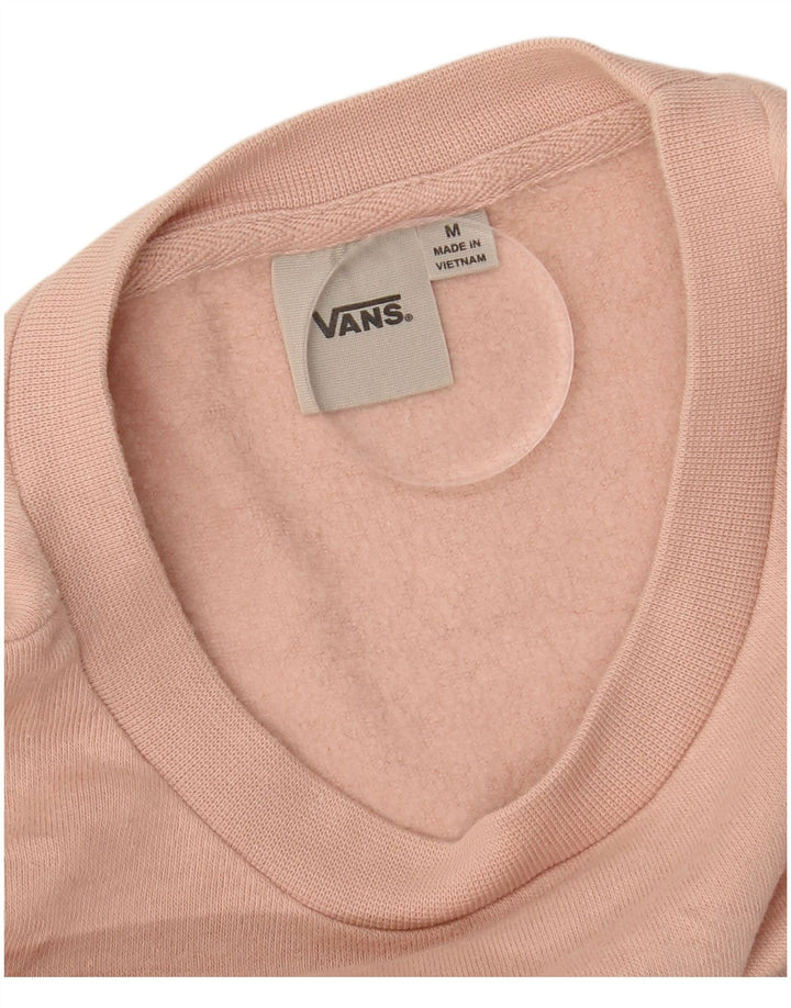 VANS Mens Graphic Sweatshirt Jumper Medium Beige Cotton