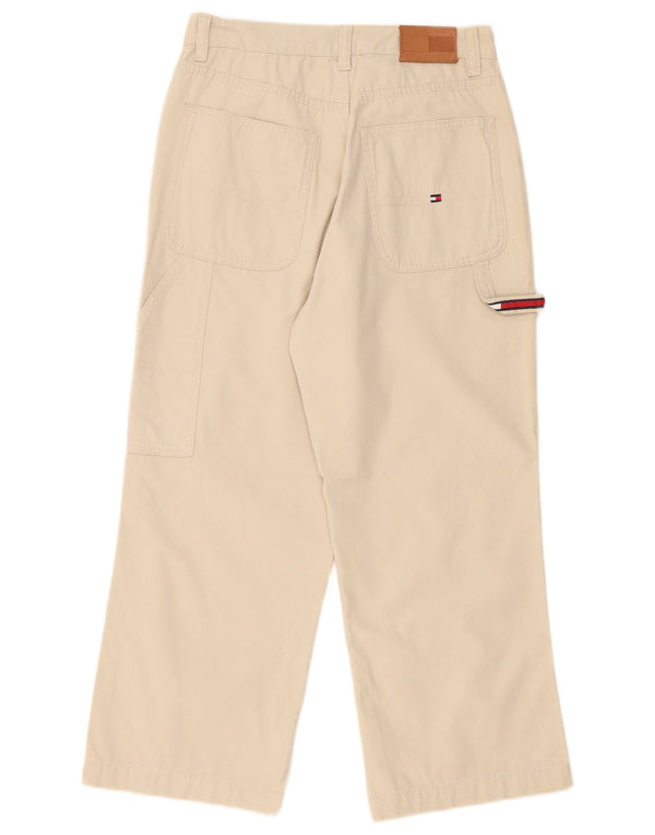 Tommy Hilfiger Dame Cargo Cropped Trousers US 6 Medium W28 L24 White