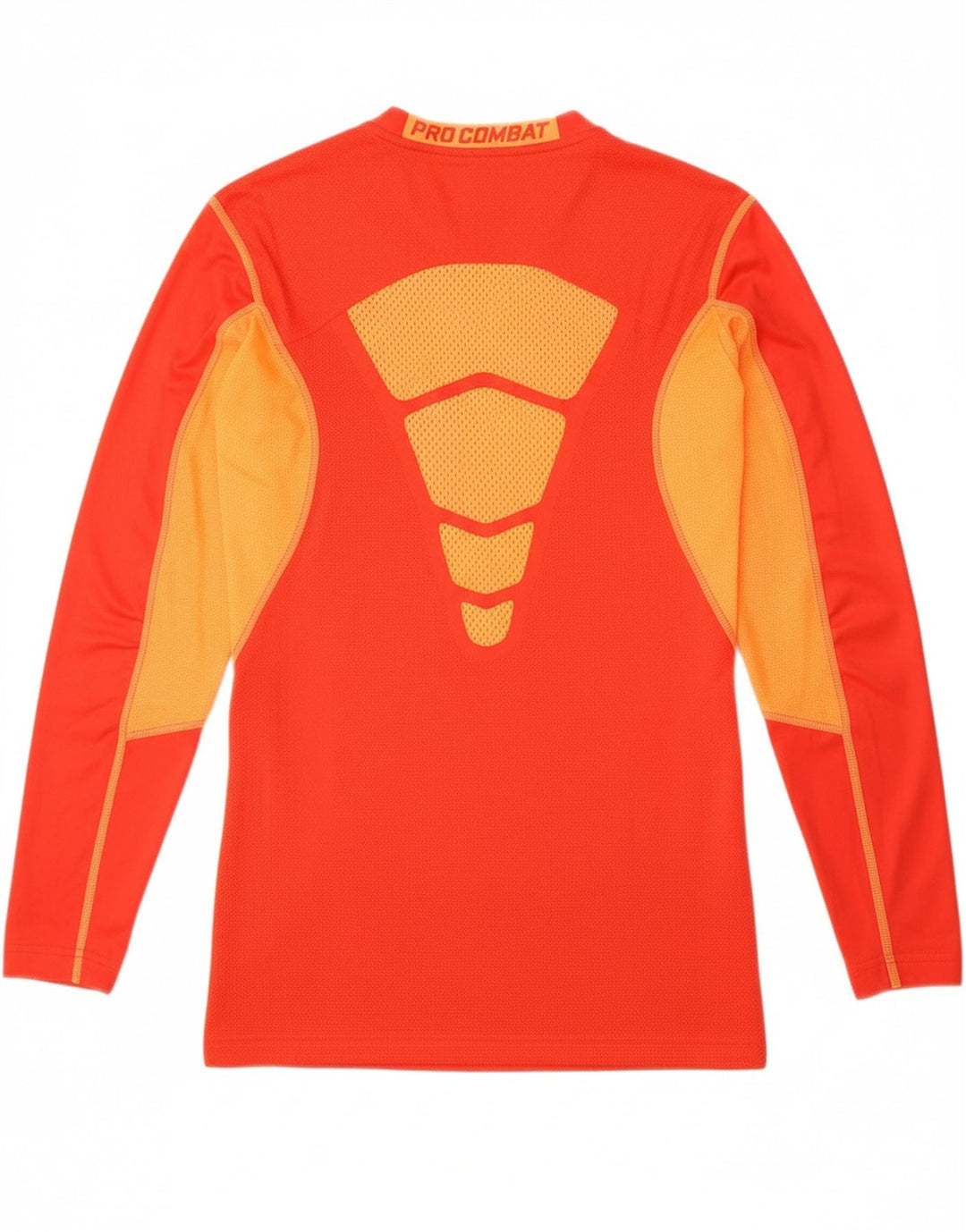 NIKE Womens Dri Fit Top Long Sleeve UK 14 Large Red Colourblock Polyester Vintage Nike and Second-Hand Nike from Messina Hembry 