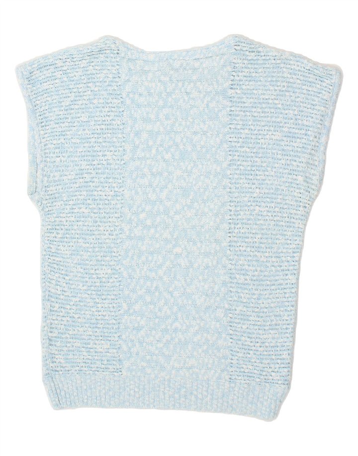 VINTAGE Womens Vest Tank Top IT 42 Medium Blue Cotton Vintage Vintage and Second-Hand Vintage from Messina Hembry 