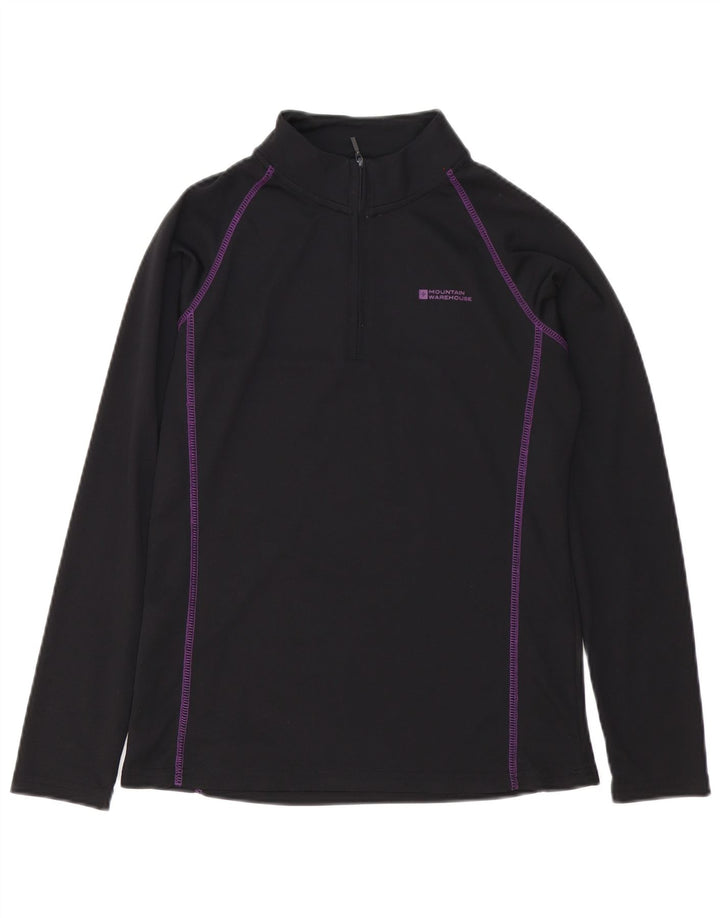 Mountain Warehouse Womens Pullover Tracksuit Top UK 10 Small Black