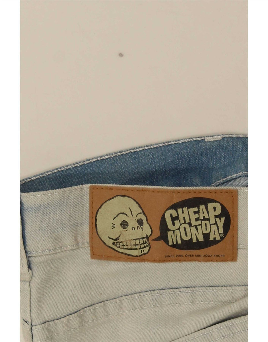 Cheap Monday Mens Slim Jeans W30 L32 White Cotton