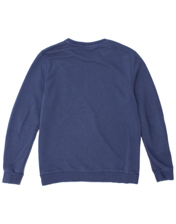 Adidas drenge grafisk sweatshirt trøje 13-14 år blå bomuld