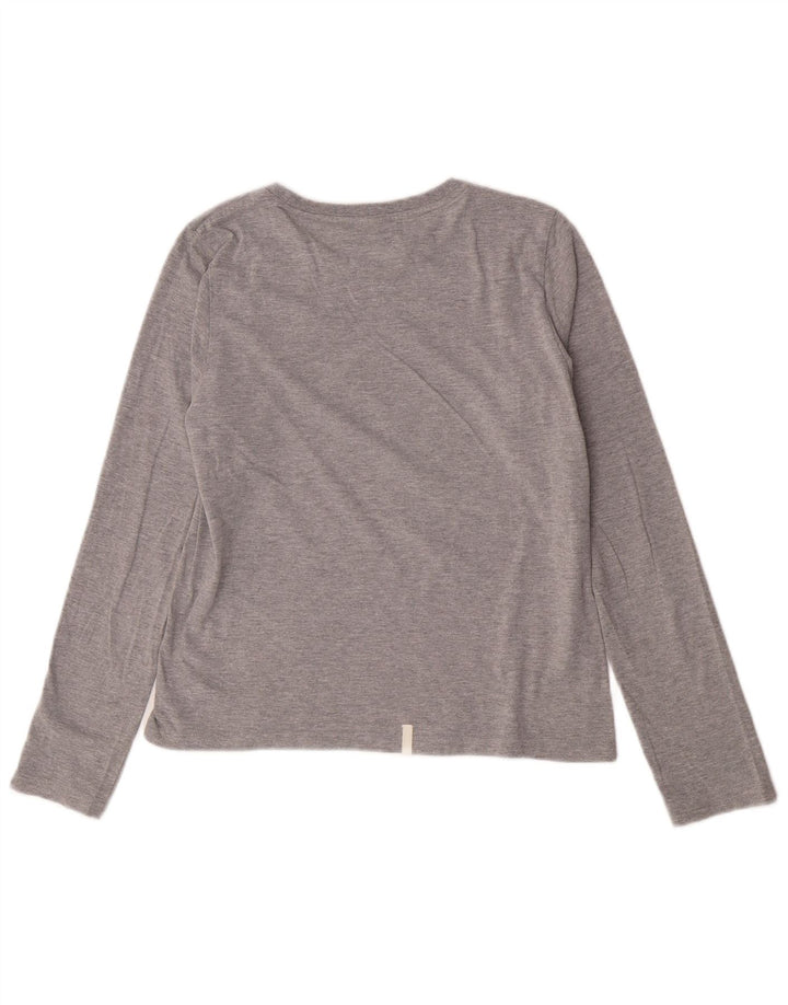 Puma Womens Graphic Top Long Sleeve UK 14 Large Grey