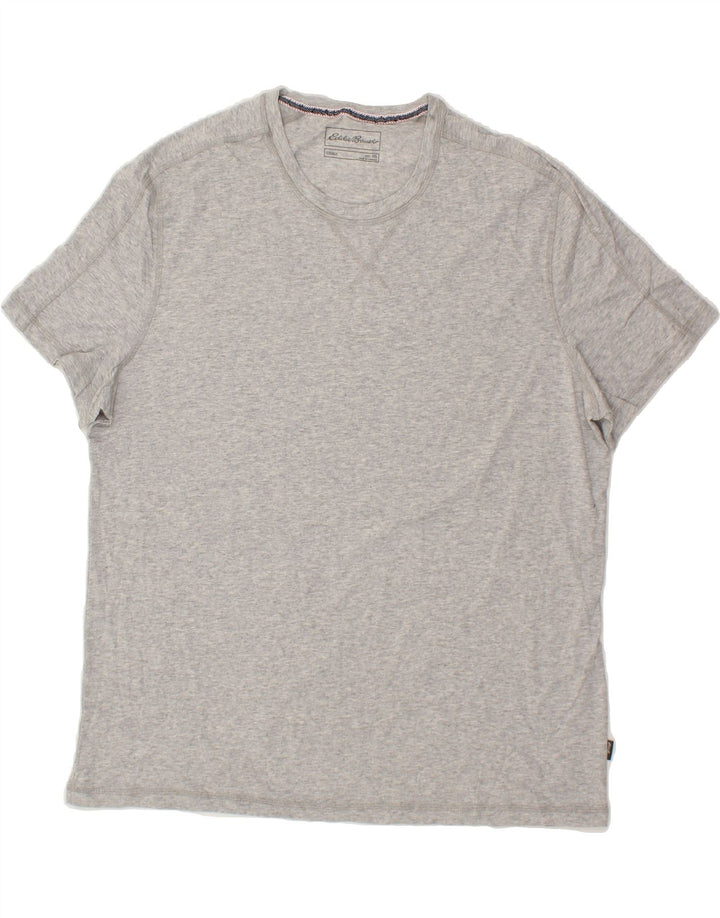 EDDIE BAUER Mens T-Shirt Top 2XL Grey Cotton Vintage Eddie Bauer and Second-Hand Eddie Bauer from Messina Hembry 