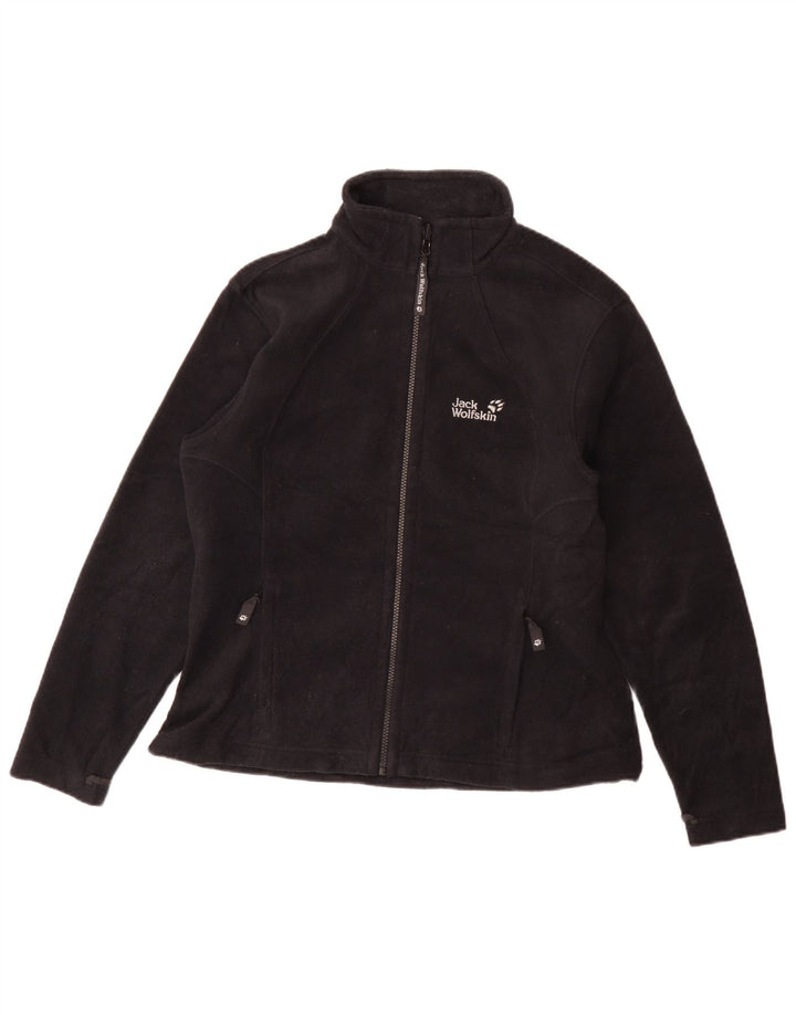 Jack Wolfskin Womens Liner Fleece Jacket UK 18 XL Black Polyester
