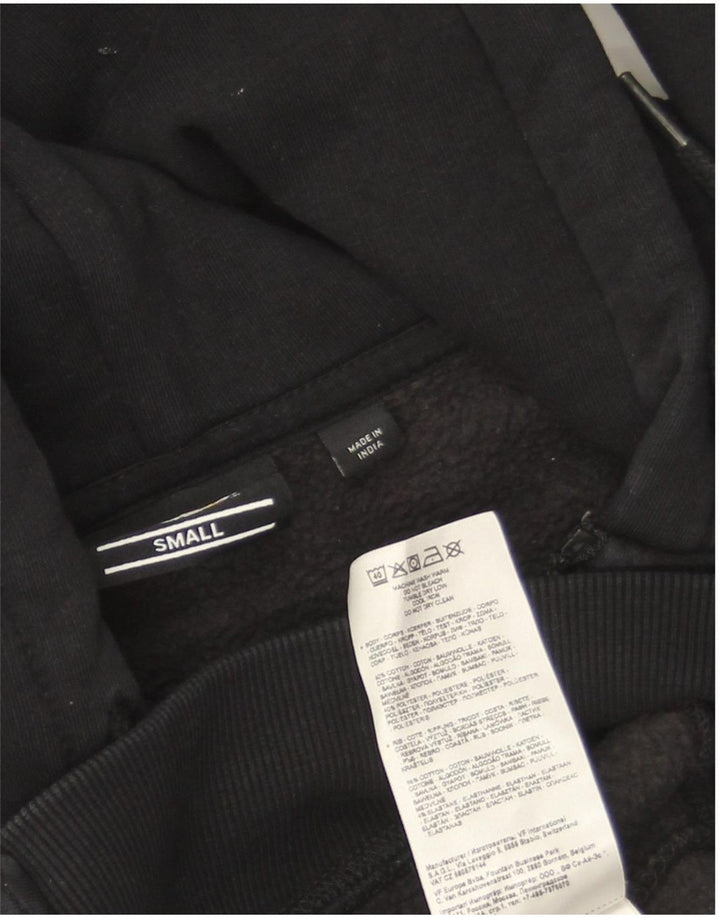 Dickies Mens Zip Hoodie Sweater Small Black Cotton