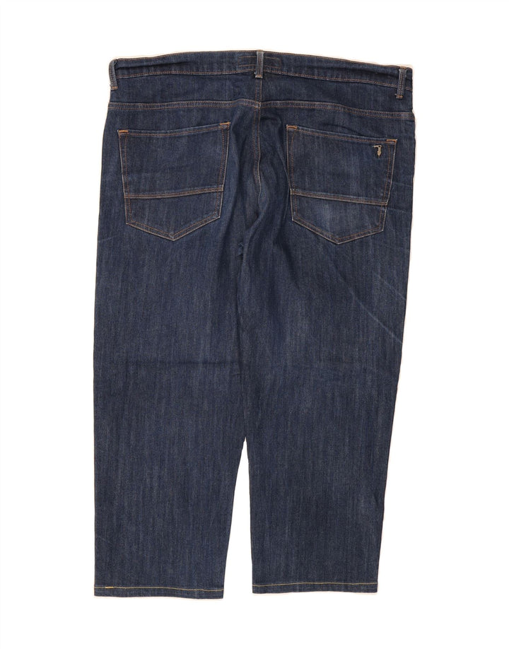 TRUSSARDI Mens Cropped Jeans W42 L25 Navy Blue Vintage Trussardi and Second-Hand Trussardi from Messina Hembry 