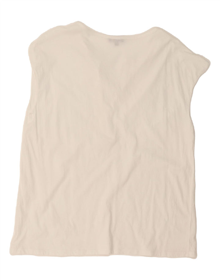 MASSIMO DUTTI Womens Sleeveless Blouse Top UK 14 Medium White Vintage Massimo Dutti and Second-Hand Massimo Dutti from Messina Hembry 