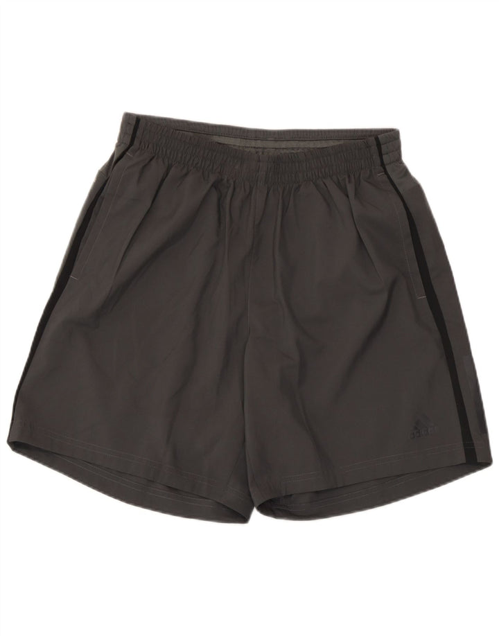 Adidas Mens Climalite Sport Shorts Small  Grey