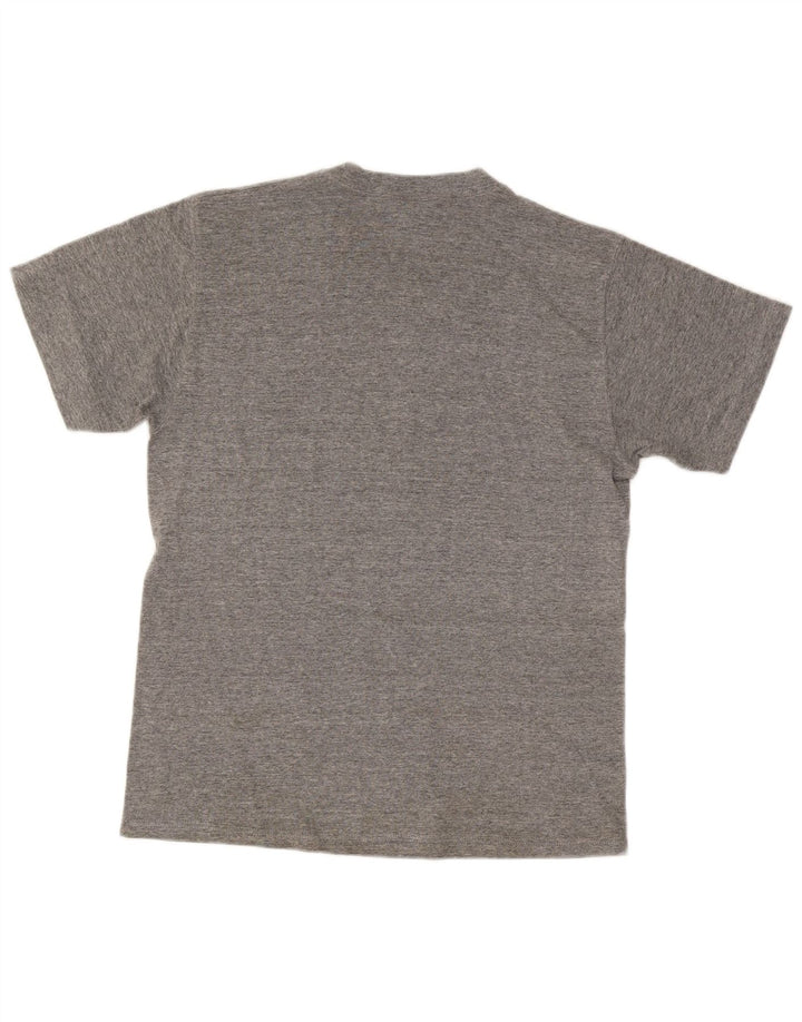 Russell Athletic Herren-T-Shirt-Oberteil aus mittelgrauem Polyester