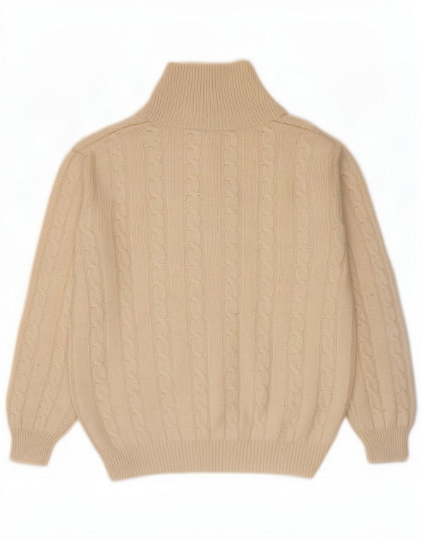 Harmont & Blaine Damen-Pullover mit Schalkragen, UK 20 2XL Beige Baumwolle
