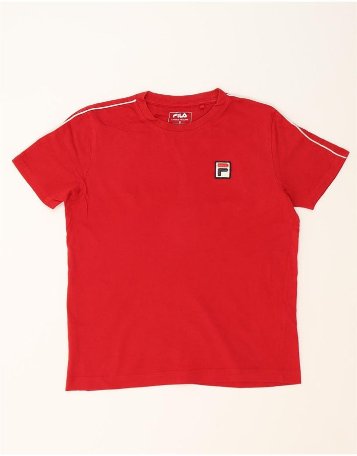 FILA Mens T-Shirt Top Small Red Cotton Vintage Fila and Second-Hand Fila from Messina Hembry 