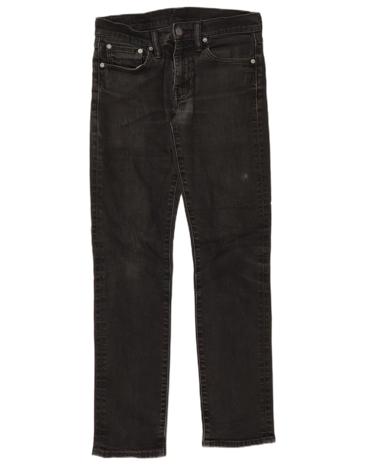 LEVI'S Womens 511 Slim Jeans W29 L32 Black Cotton
