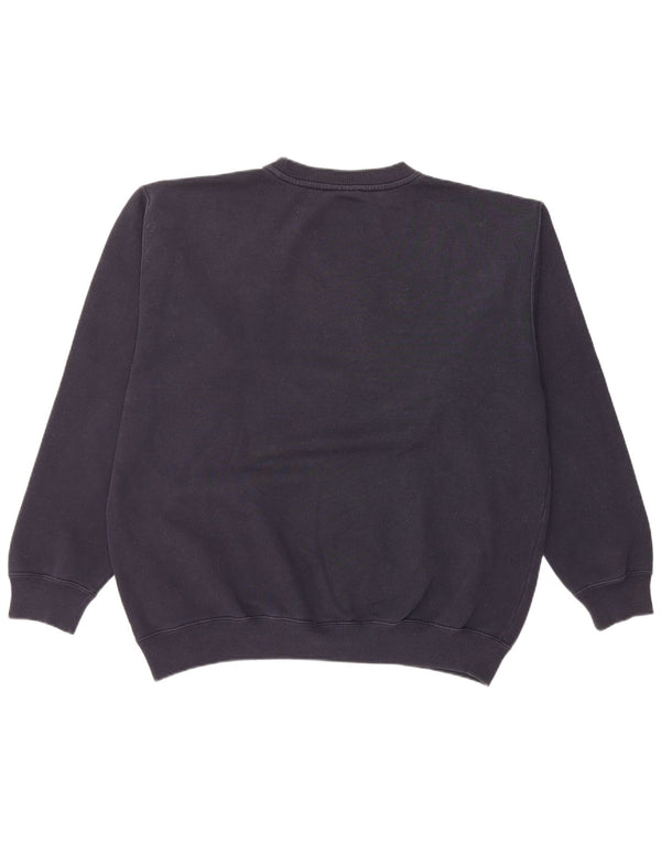Reebok Mens Sweatshirt Jumper Medium Navy Blue Cotton