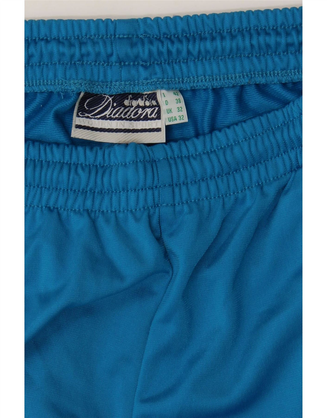 DIADORA Womens Tracksuit Trousers UK 14 Large  Blue Polyester Vintage Diadora and Second-Hand Diadora from Messina Hembry 