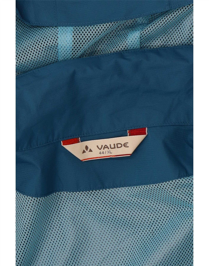 Vaude Womens Hooded Rain Jacket EU 44 XL Blue