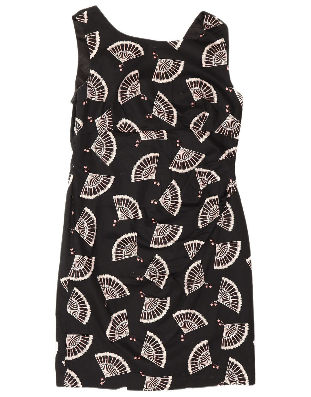 Abito tubino senza maniche con motivo astratto da donna Oasis UK 16 grande nero