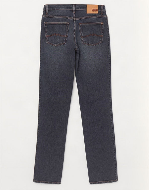 Mustang Herre Tramper Slim Fit Mid Rise Straight Jeans W34 L34 Blå Bomuld