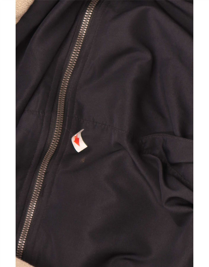 Kappa Mens Hooded Reversible Jacket UK 40 Large Navy Blue Polyester