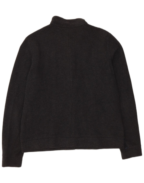 Ralph Lauren Damen Bomberjacke UK 14 Mittelgraue Baumwolle