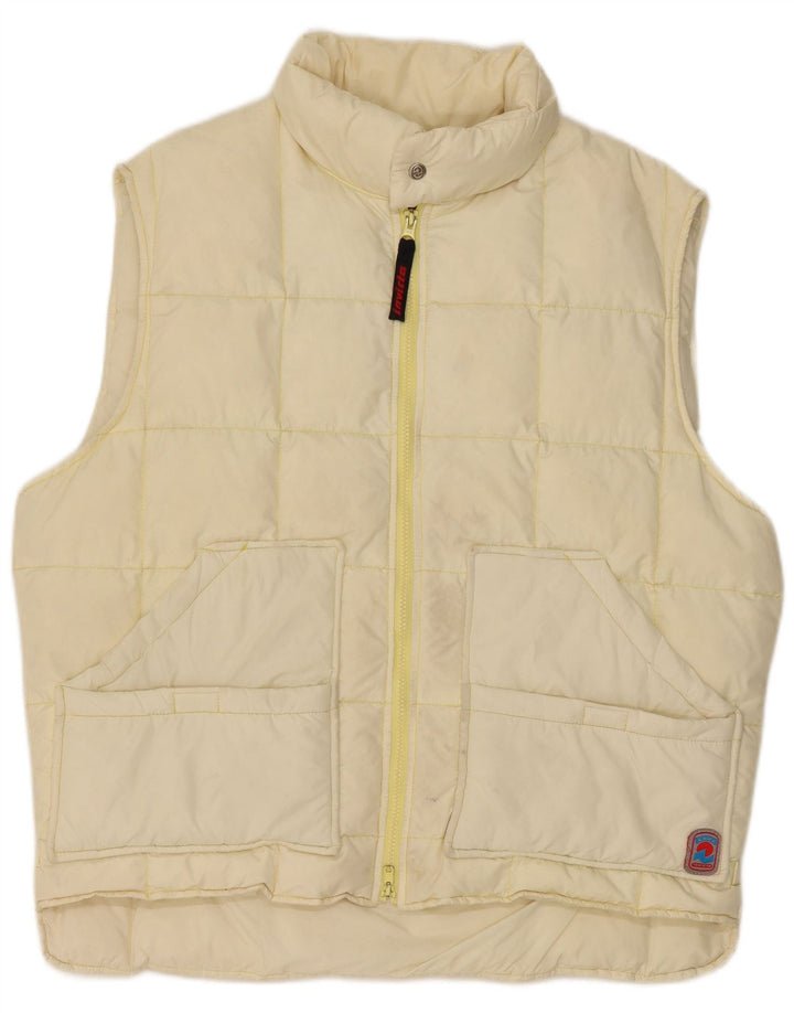 Invicta Mens Padded Gilet IT 52 XL Off White Nylon