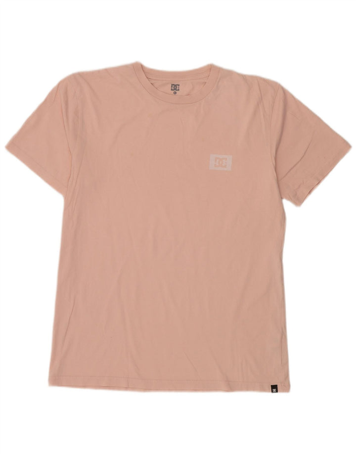 DC Mens Graphic T-Shirt Top Large Pink Cotton