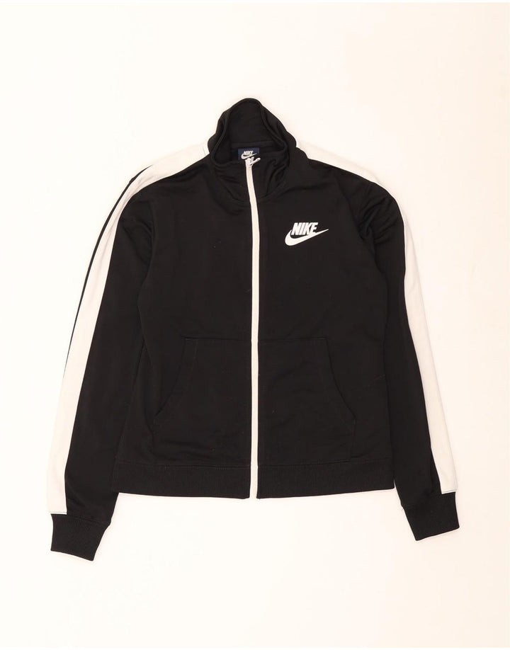 Nike Mens Tracksuit Top Jacket XS Black Colourblock Polyester