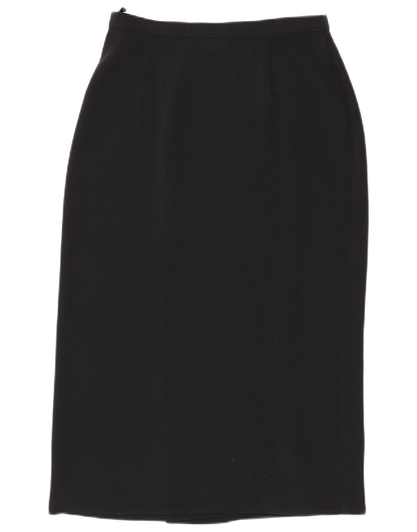 Marks & Spencer Damen Wickelrock UK 12 Medium W28 Schwarz Polyester