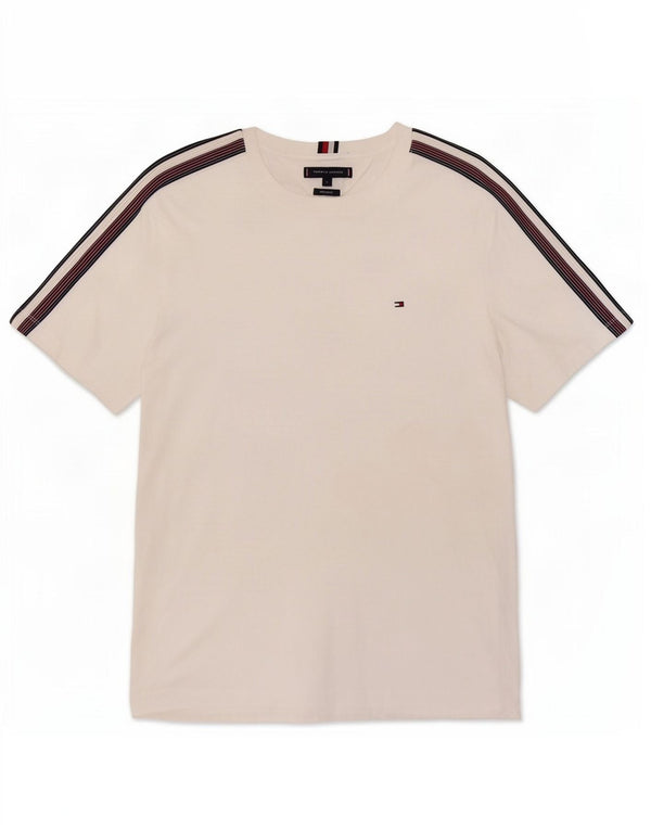 Tommy Hilfiger Mens Regular Fit T-Shirt Top Large White Cotton
