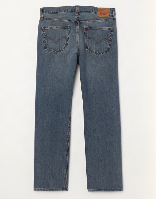 Мужские прямые джинсы Levi's 501 W36 L32 синие, хлопок
