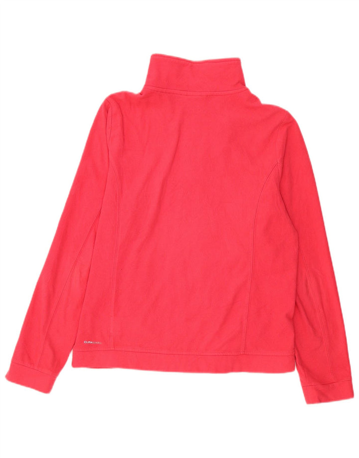 Jaqueta de lã feminina Adidas UK 16 grande poliéster vermelho
