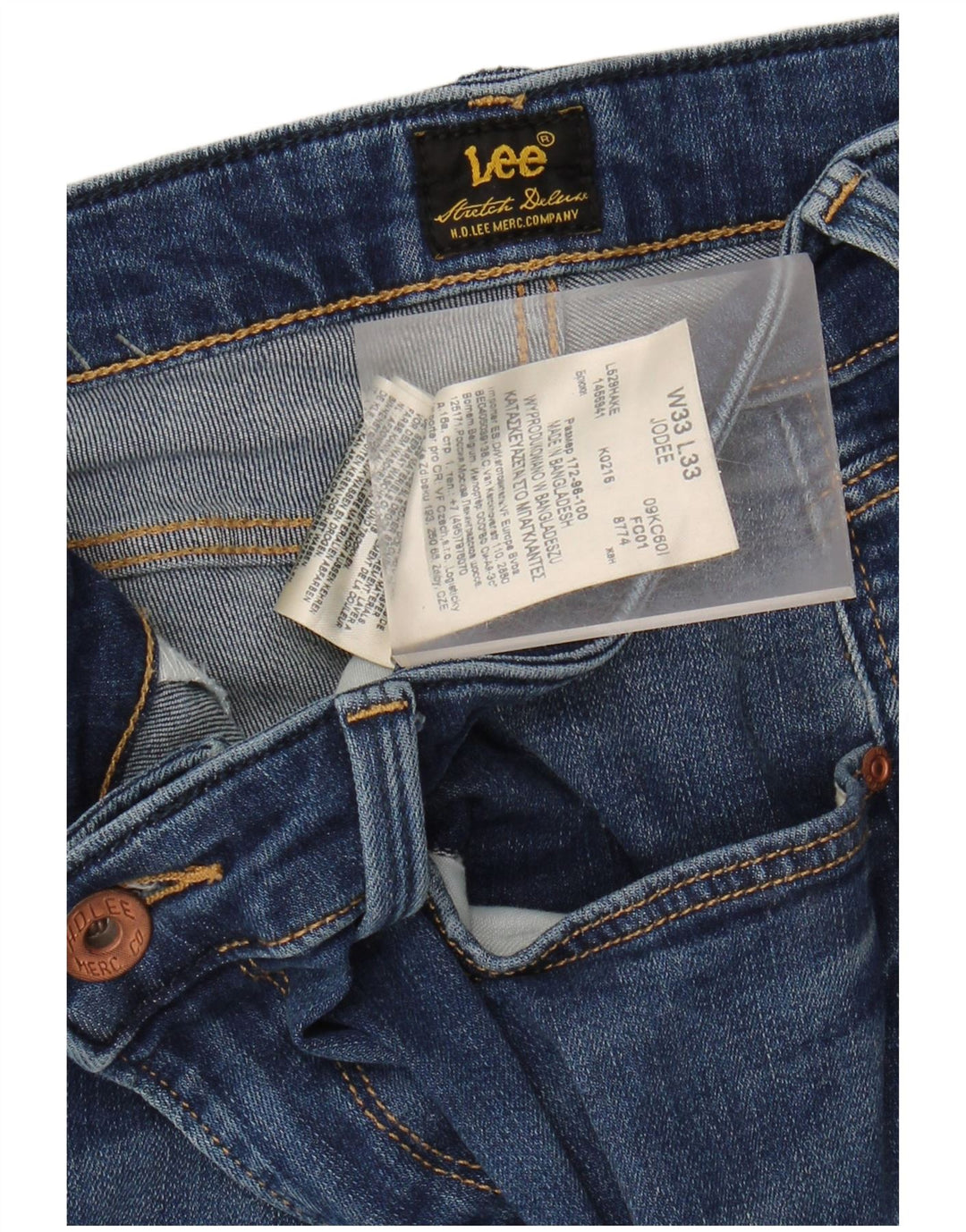 Jeans skinny Jodee da donna Lee W33 L28 cotone blu