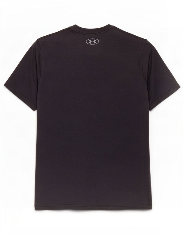Under Armour Mens Heat Gear Graphic T-Shirt Top Medium Black Cotton