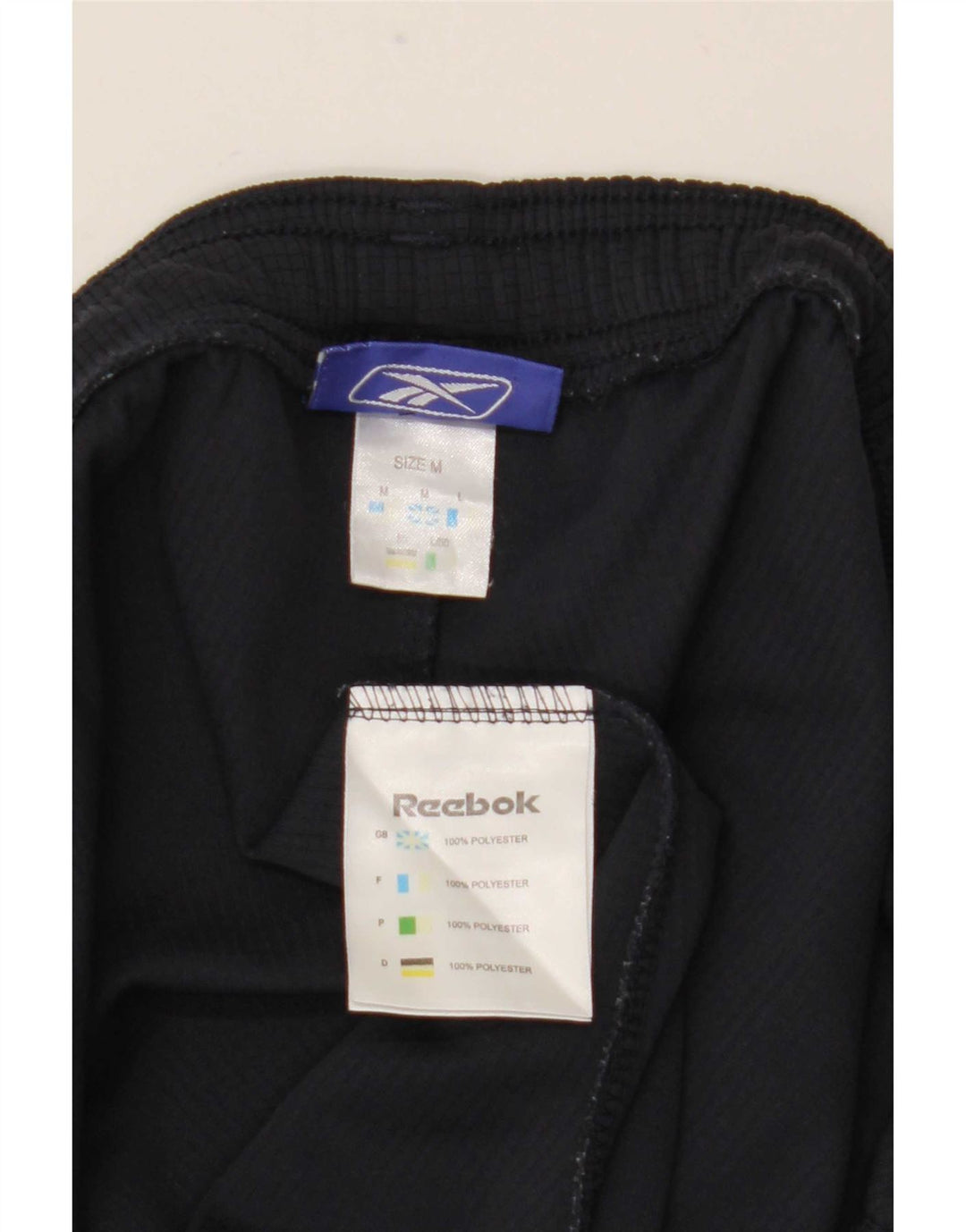 Reebok Mens Sport Shorts Medium Navy Blue Polyester