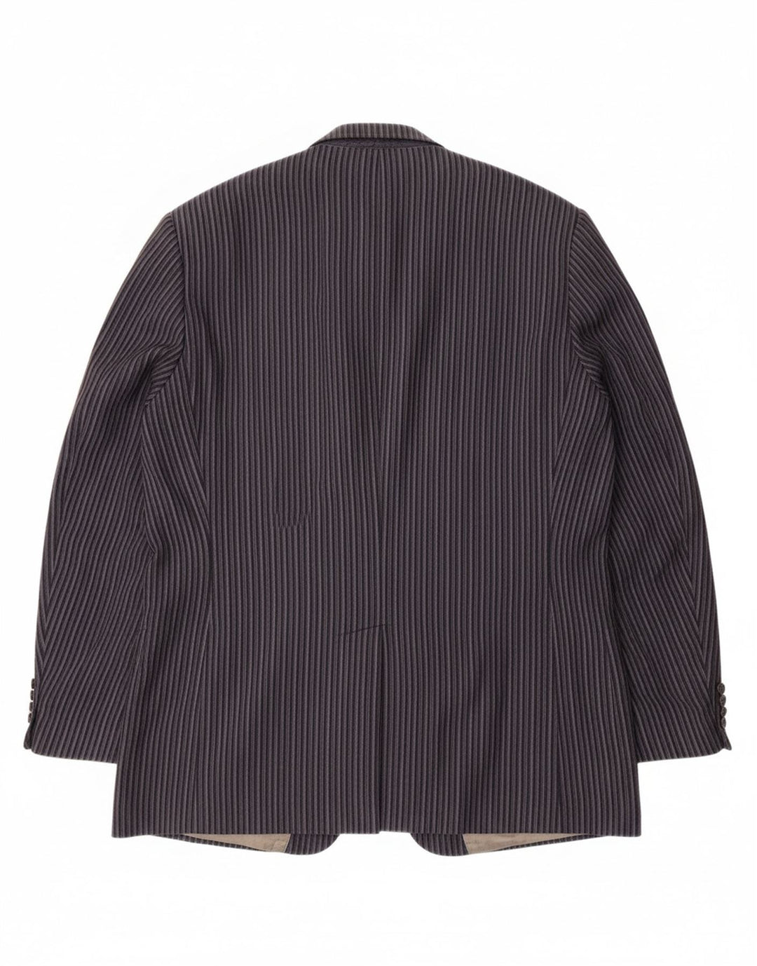 DOUGLAS Mens 2 Button Blazer Jacket UK 44 2XL Navy Blue Striped Linen