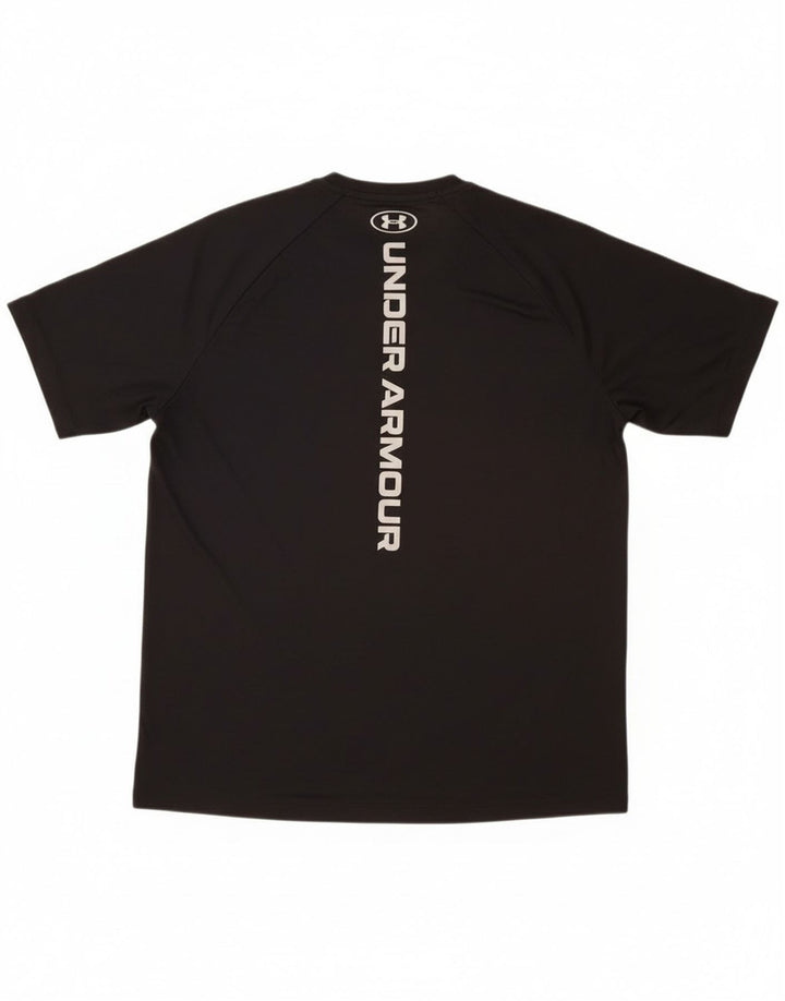 Under Armour Mens Graphic T-Shirt Top Medium Black Polyester