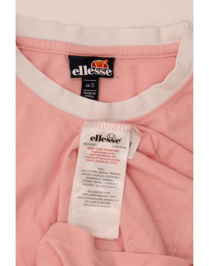ELLESSE Mens T-Shirt Top Small Pink Cotton Vintage Ellesse and Second-Hand Ellesse from Messina Hembry 
