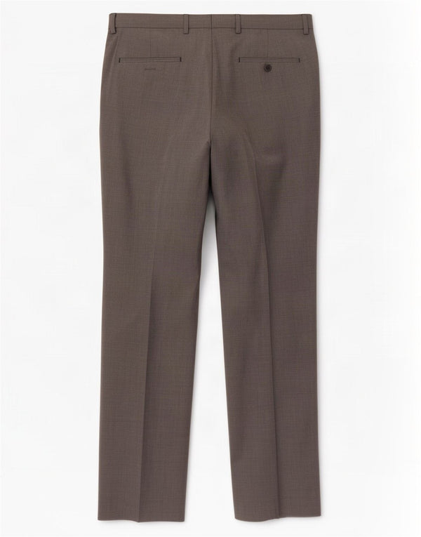 Marks & Spencer Mens Tailored Fit Casual Trousers W34 L33 Grey Polyester
