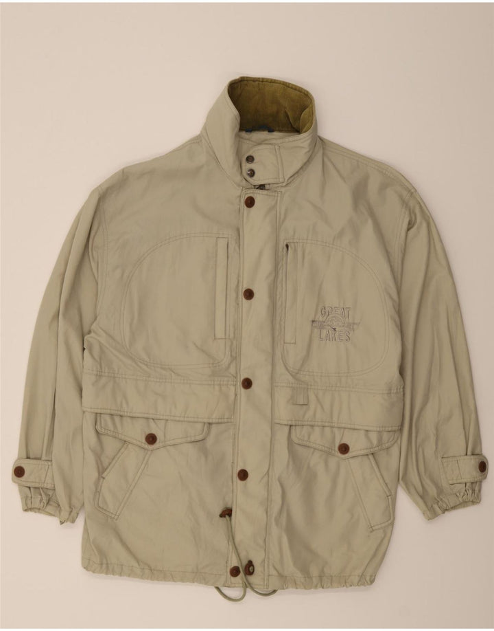 DIADORA Mens Utility Jacket UK 40 Large Grey Polyester Vintage Diadora and Second-Hand Diadora from Messina Hembry 